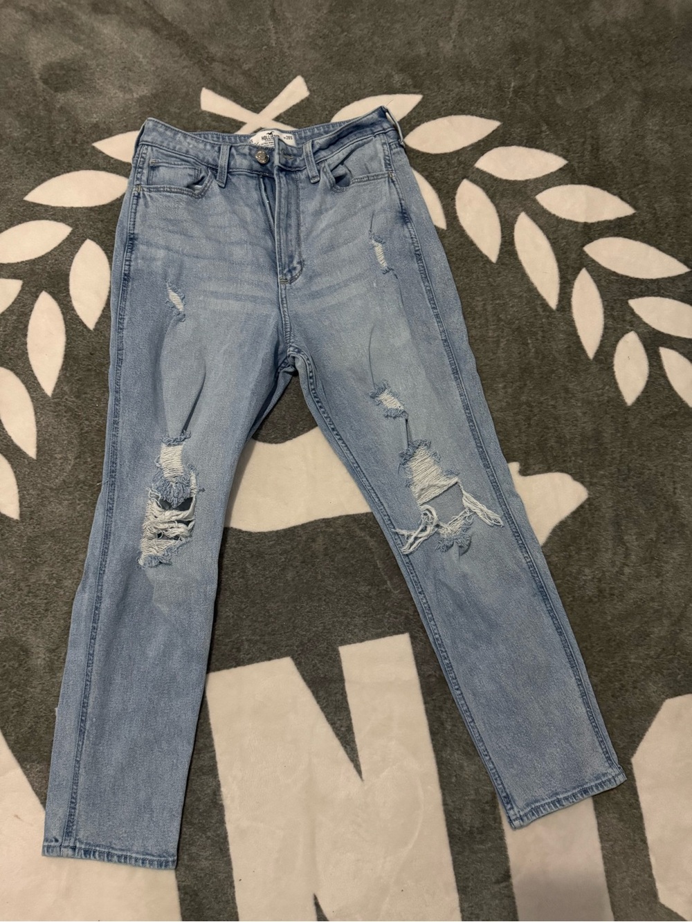 Hollister Light Blue Distressed Skinny Jeans